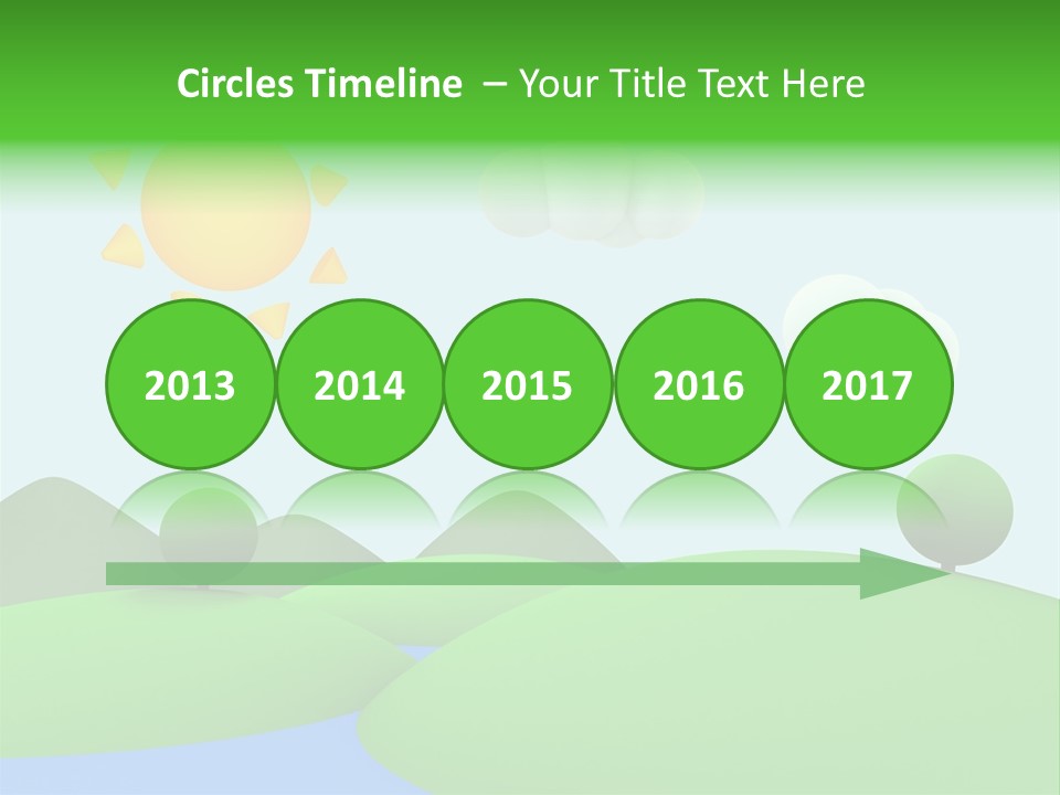 Season Field Sun PowerPoint Template