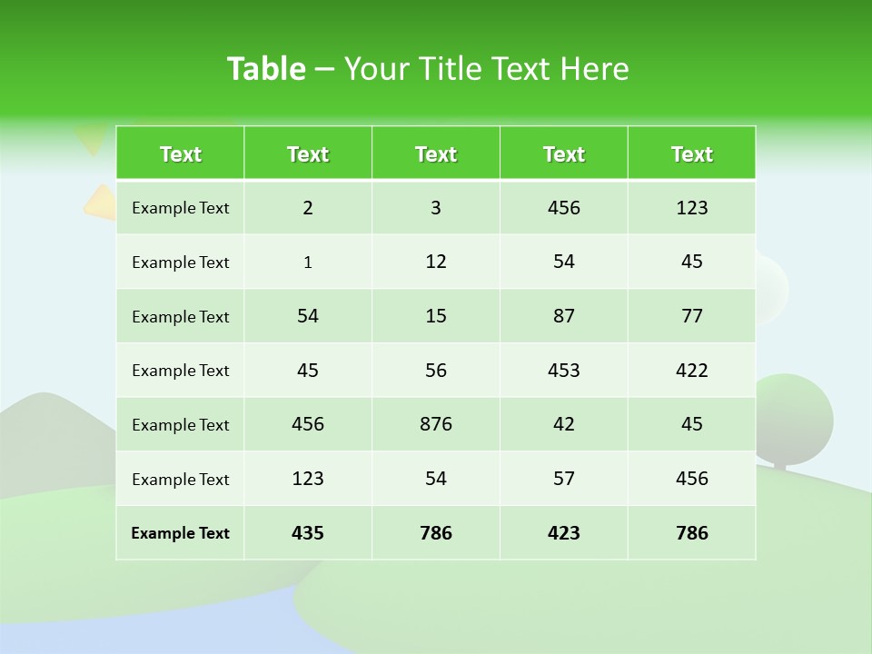 Season Field Sun PowerPoint Template