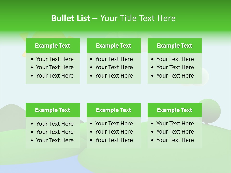 Season Field Sun PowerPoint Template