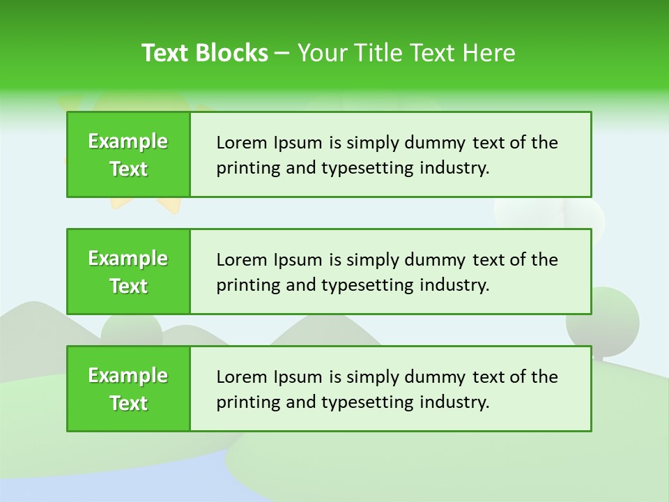 Season Field Sun PowerPoint Template