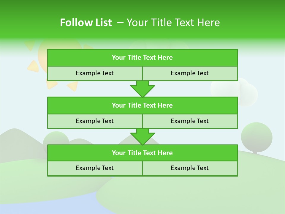 Season Field Sun PowerPoint Template
