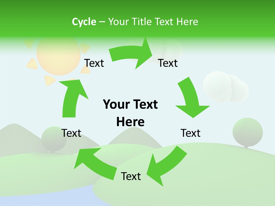 Season Field Sun PowerPoint Template