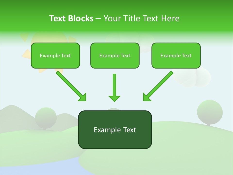 Season Field Sun PowerPoint Template