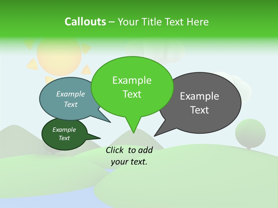 Season Field Sun PowerPoint Template