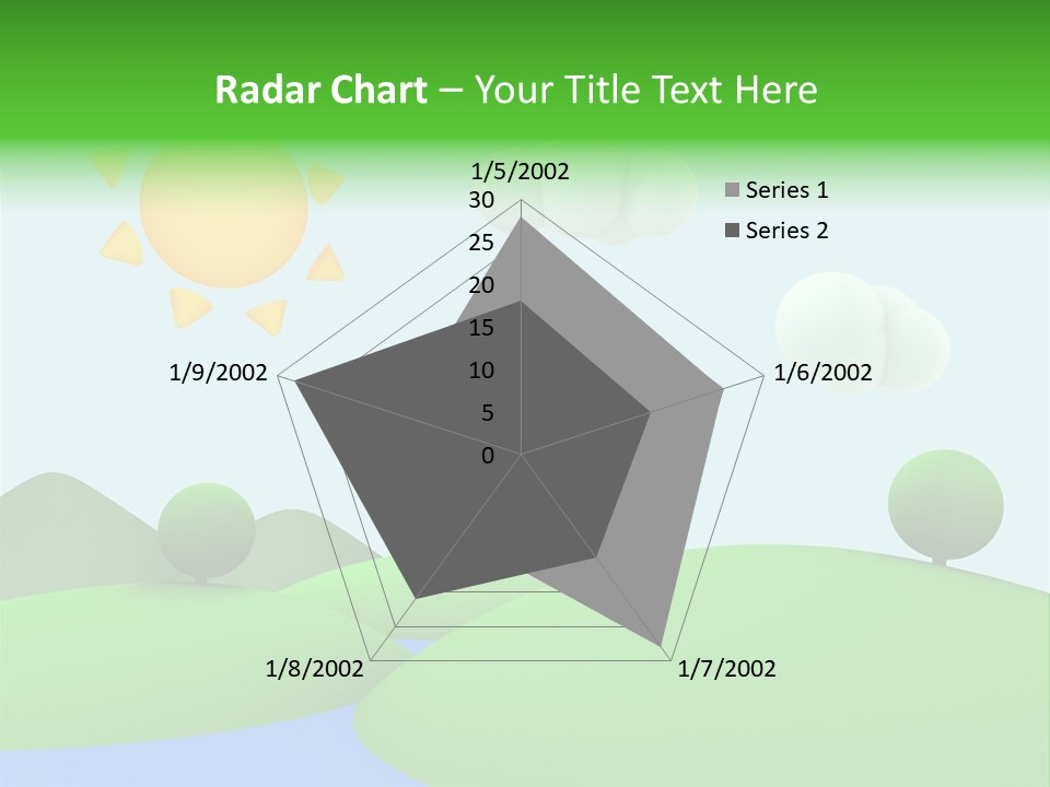 Season Field Sun PowerPoint Template
