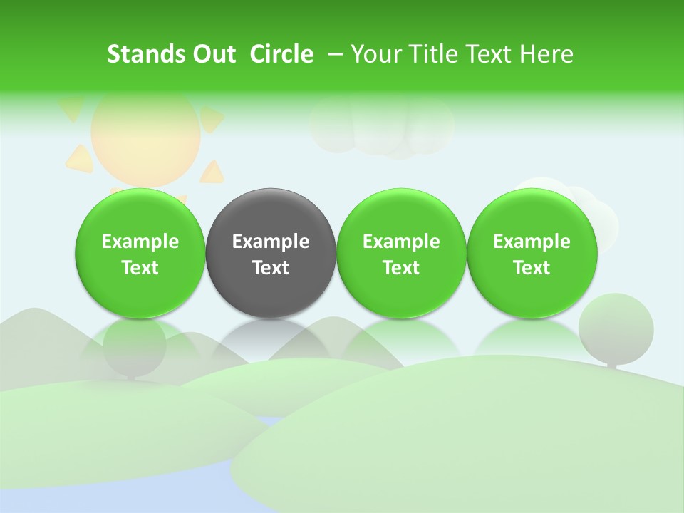 Season Field Sun PowerPoint Template