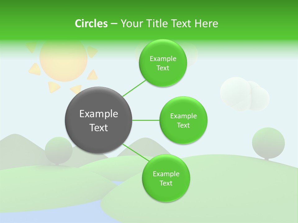 Season Field Sun PowerPoint Template