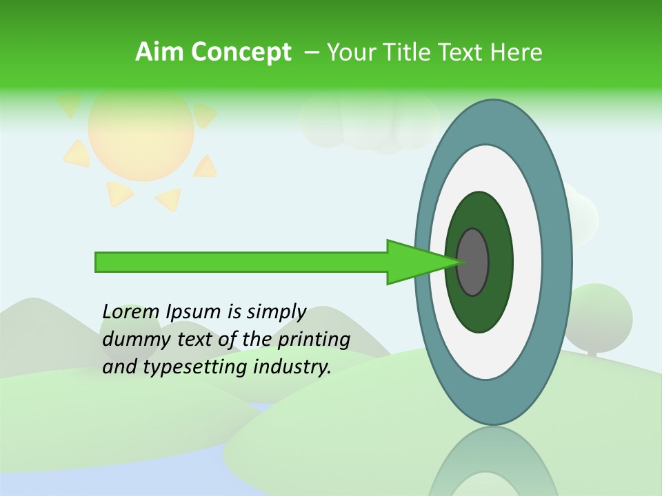 Season Field Sun PowerPoint Template