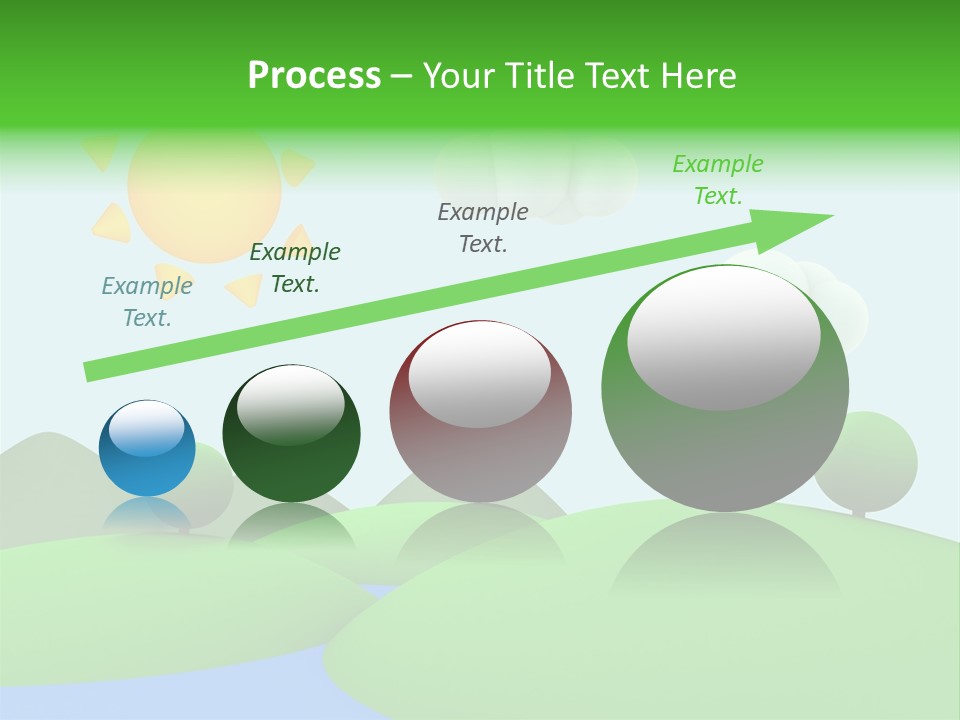 Season Field Sun PowerPoint Template