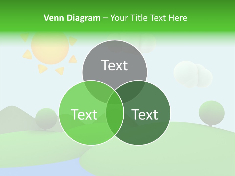 Season Field Sun PowerPoint Template