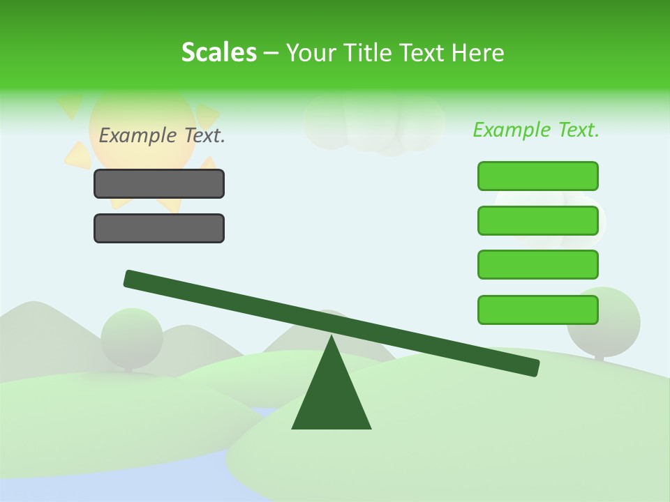 Season Field Sun PowerPoint Template