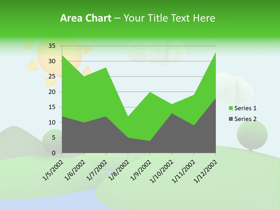 Season Field Sun PowerPoint Template