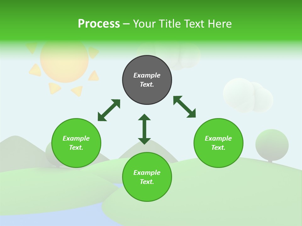 Season Field Sun PowerPoint Template