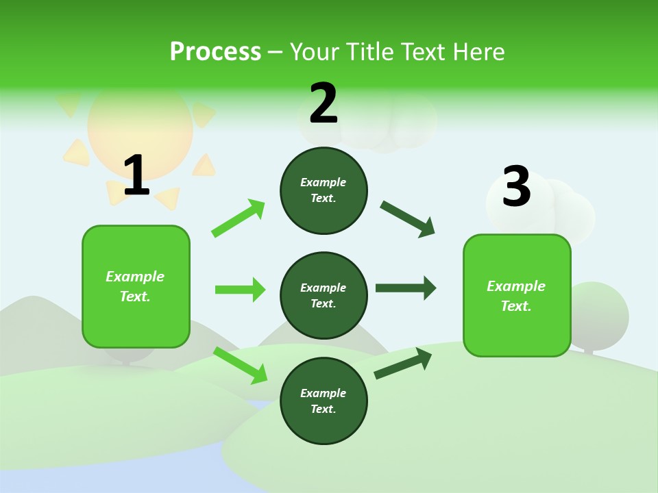 Season Field Sun PowerPoint Template