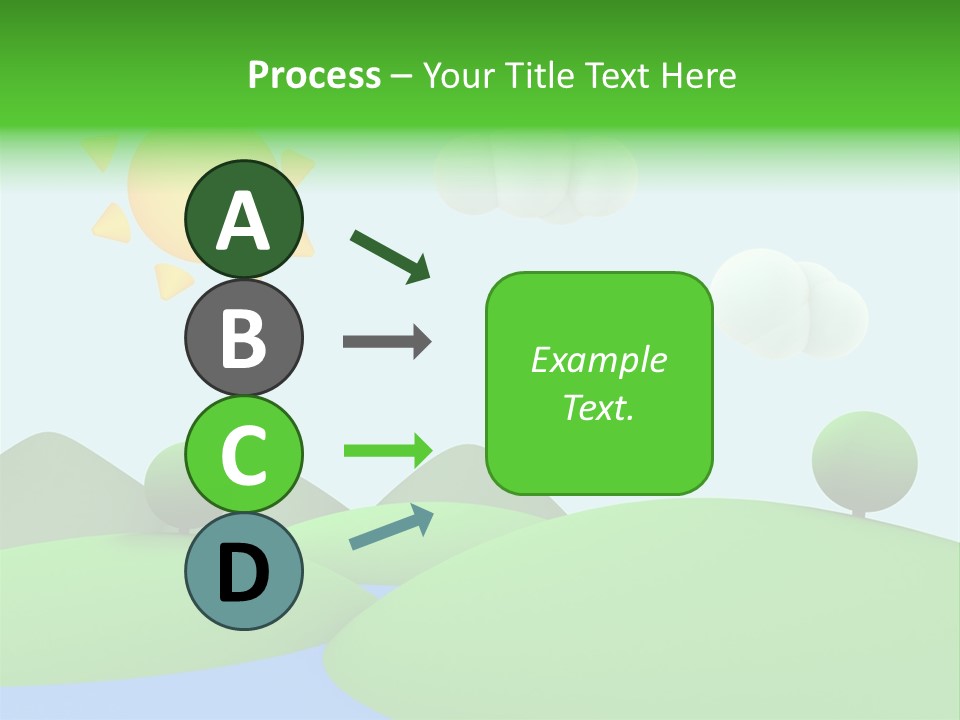Season Field Sun PowerPoint Template