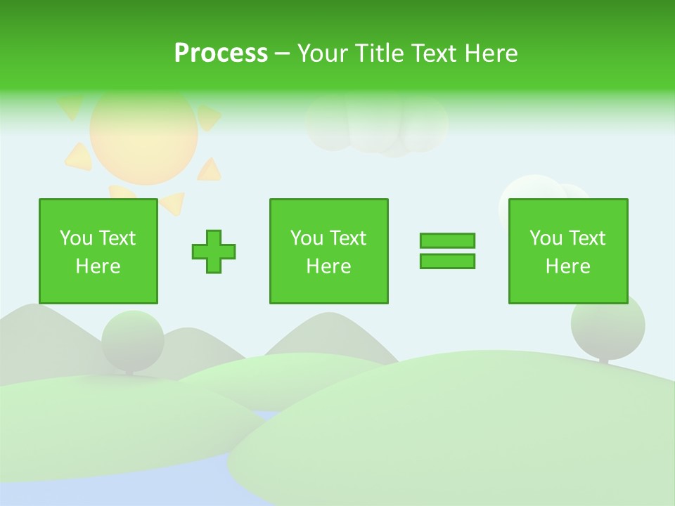 Season Field Sun PowerPoint Template