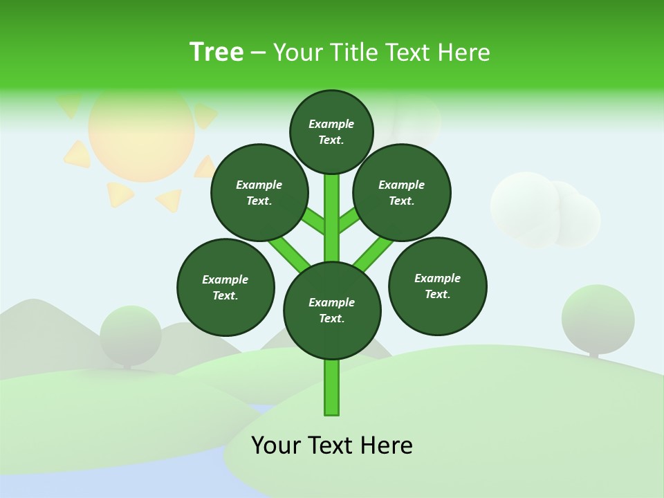 Season Field Sun PowerPoint Template