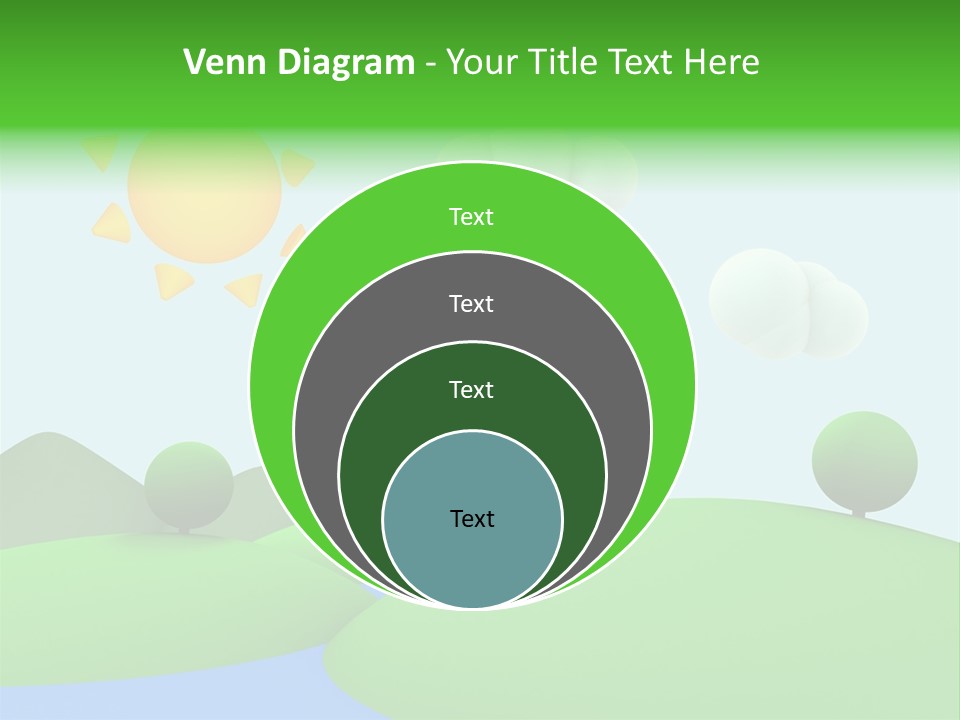 Season Field Sun PowerPoint Template