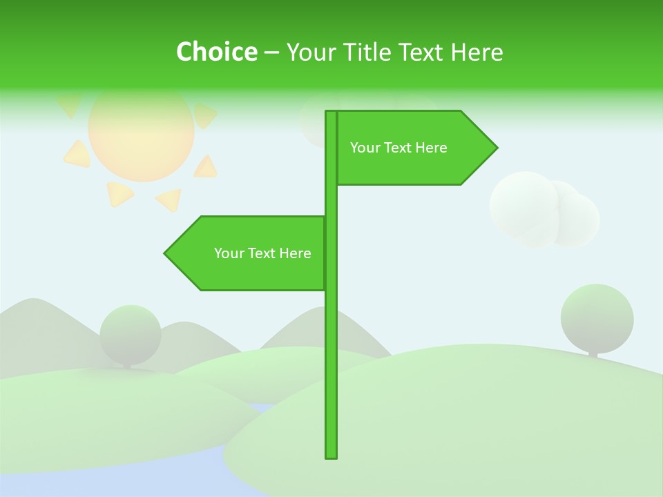 Season Field Sun PowerPoint Template
