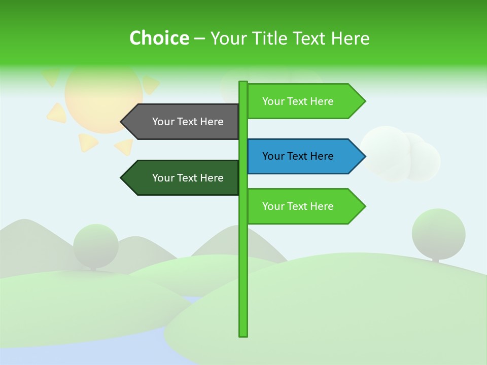 Season Field Sun PowerPoint Template