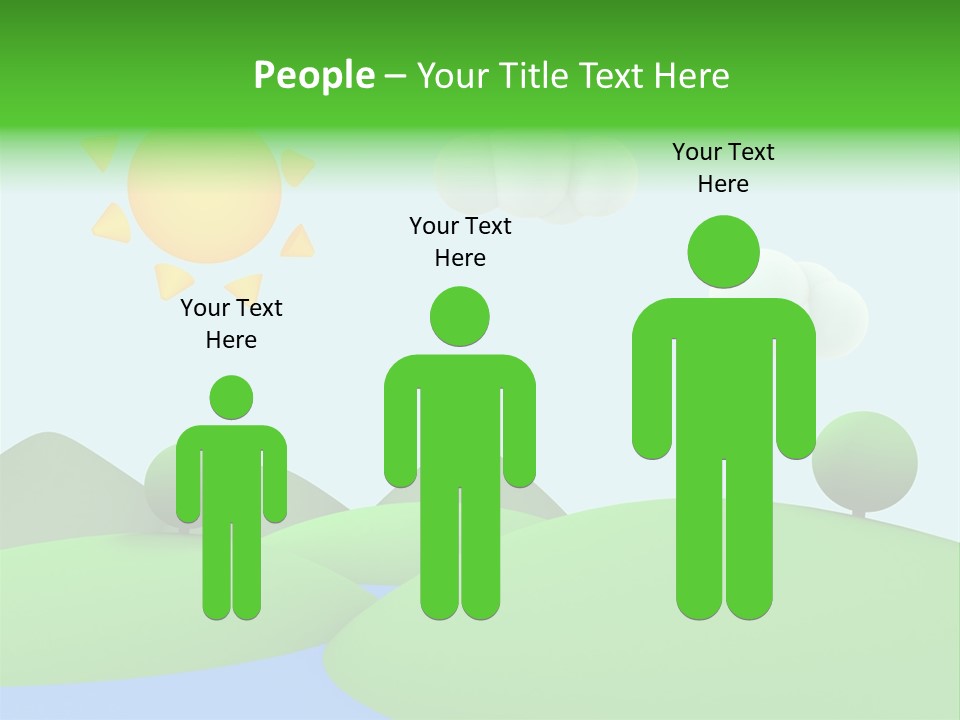 Season Field Sun PowerPoint Template