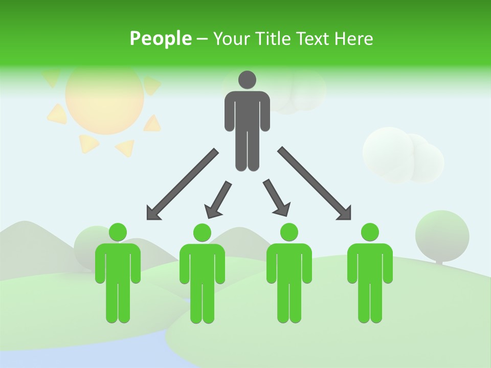 Season Field Sun PowerPoint Template