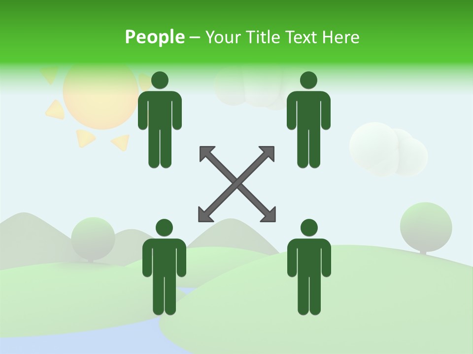 Season Field Sun PowerPoint Template