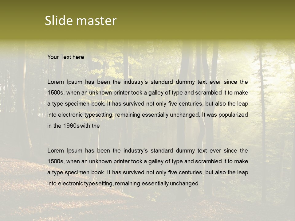 Perspective Lake Ray PowerPoint Template