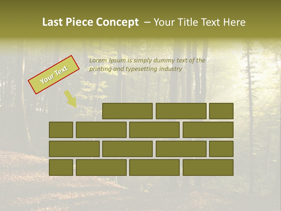 Perspective Lake Ray PowerPoint Template