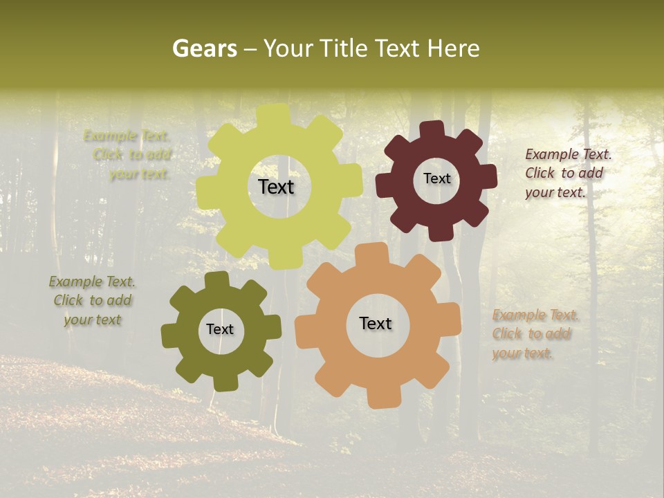 Perspective Lake Ray PowerPoint Template