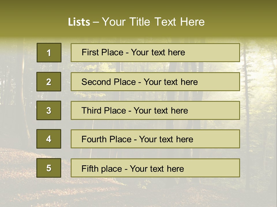Perspective Lake Ray PowerPoint Template