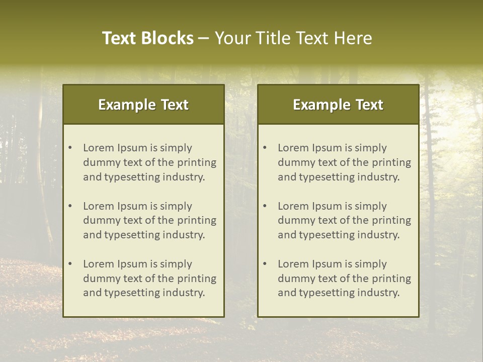 Perspective Lake Ray PowerPoint Template