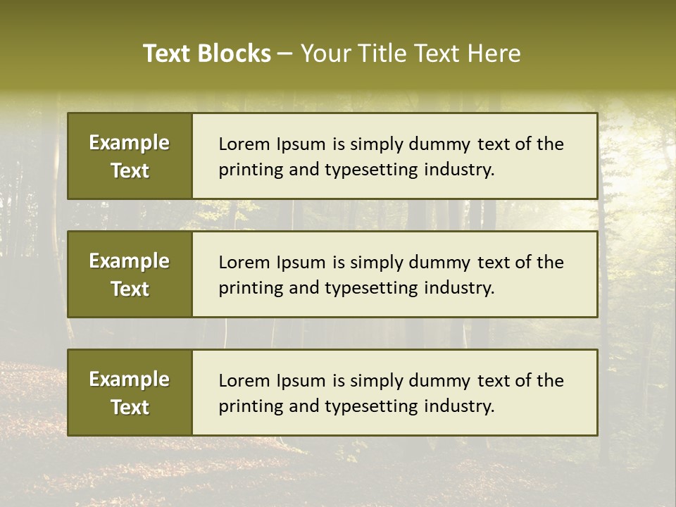 Perspective Lake Ray PowerPoint Template