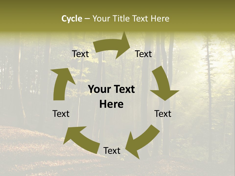 Perspective Lake Ray PowerPoint Template