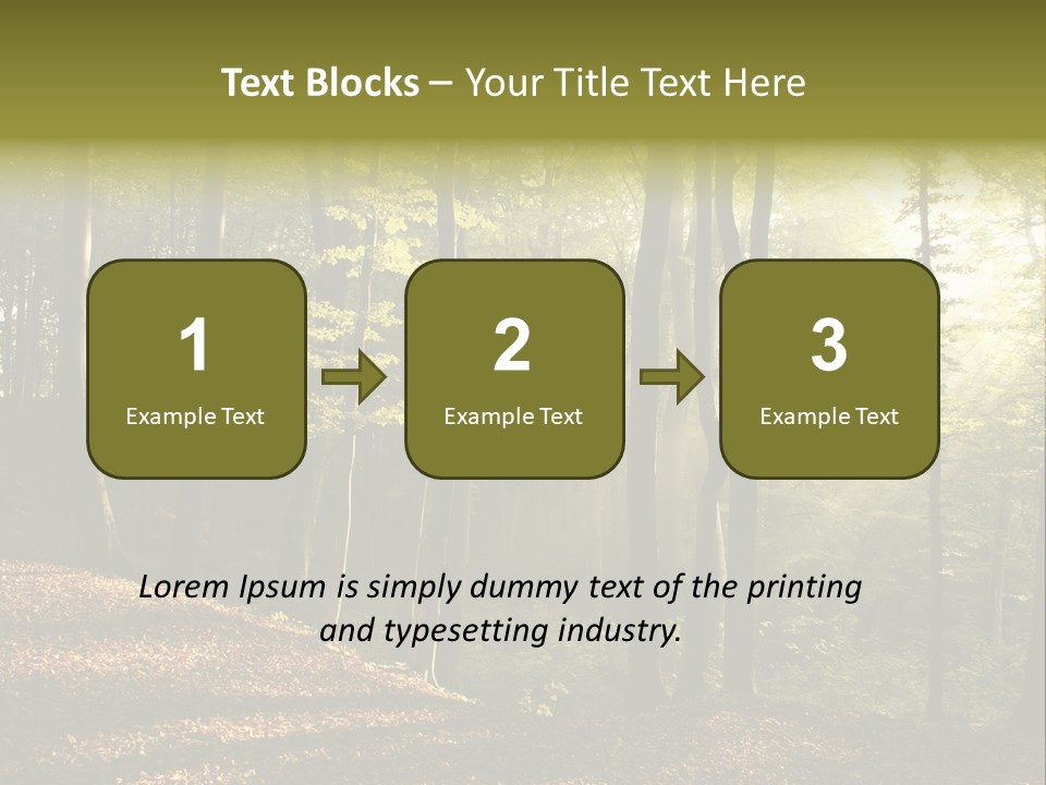 Perspective Lake Ray PowerPoint Template