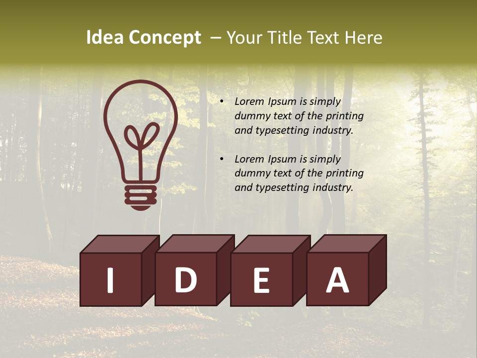 Perspective Lake Ray PowerPoint Template