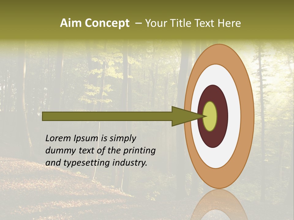 Perspective Lake Ray PowerPoint Template