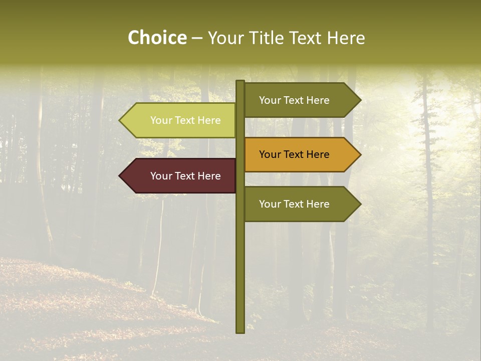 Perspective Lake Ray PowerPoint Template