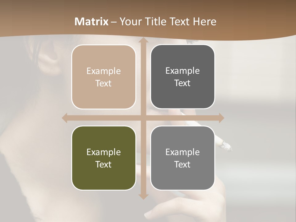 Hand Social Beauty PowerPoint Template