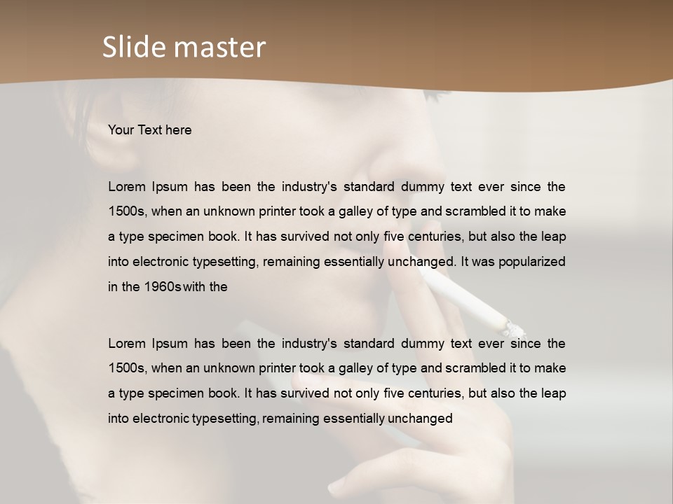 Hand Social Beauty PowerPoint Template