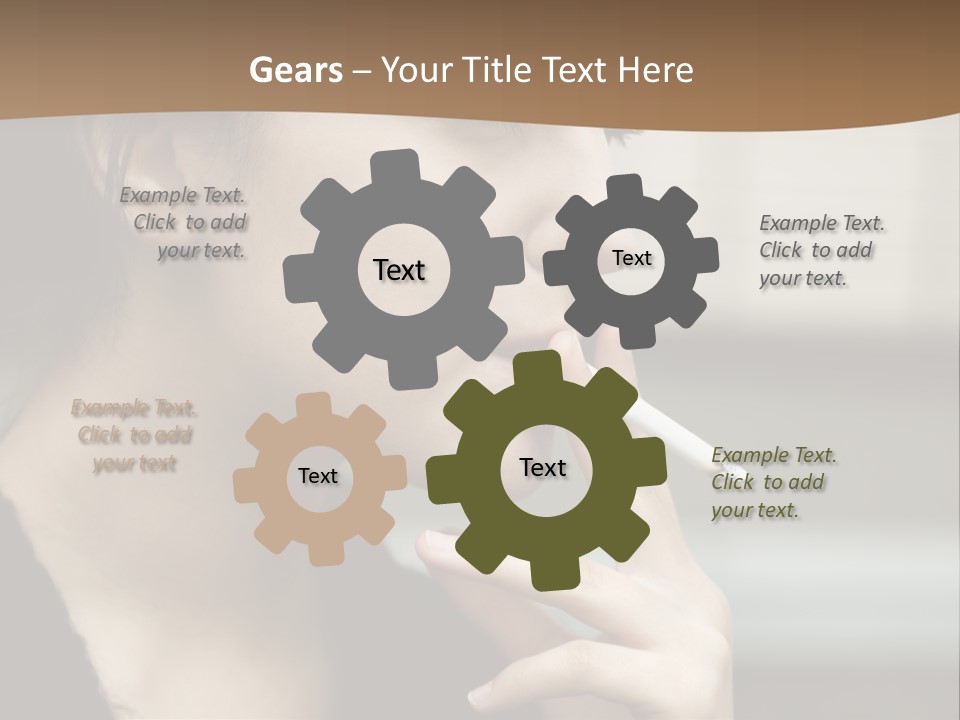 Hand Social Beauty PowerPoint Template