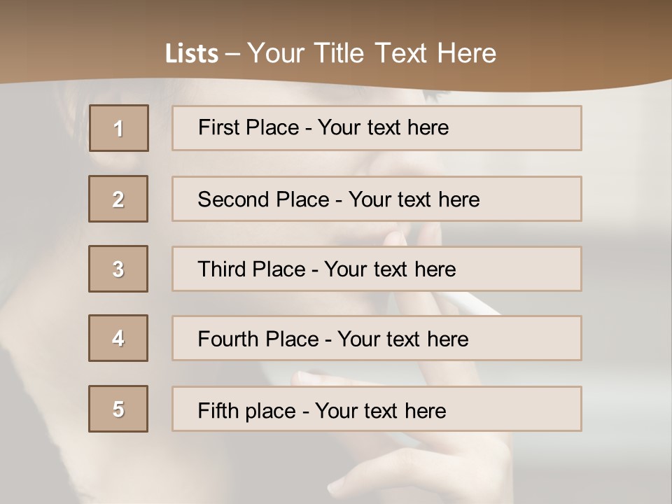 Hand Social Beauty PowerPoint Template