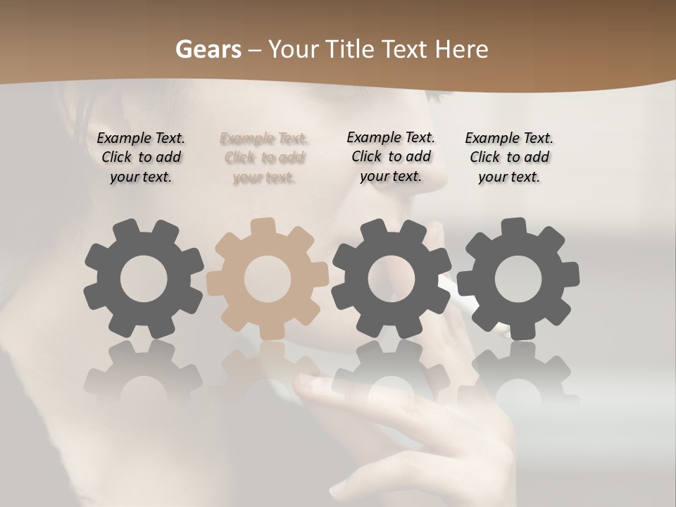 Hand Social Beauty PowerPoint Template