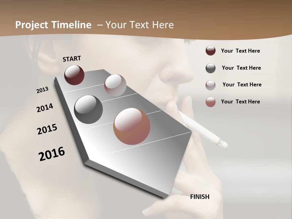 Hand Social Beauty PowerPoint Template