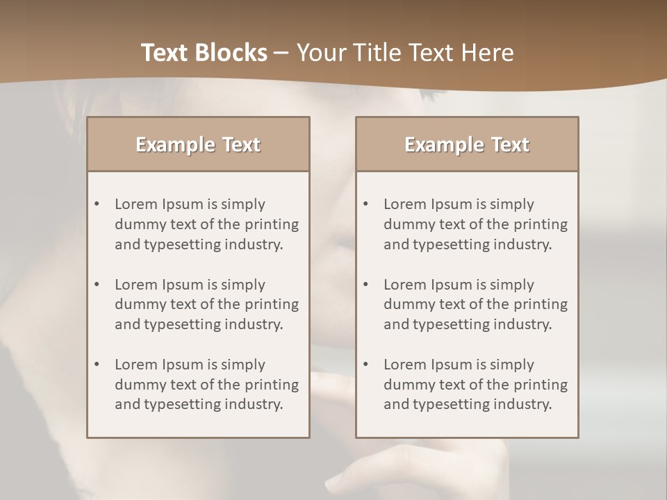 Hand Social Beauty PowerPoint Template
