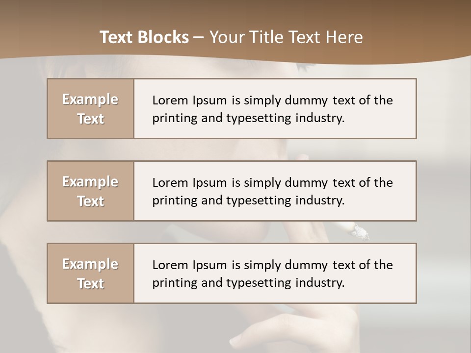 Hand Social Beauty PowerPoint Template