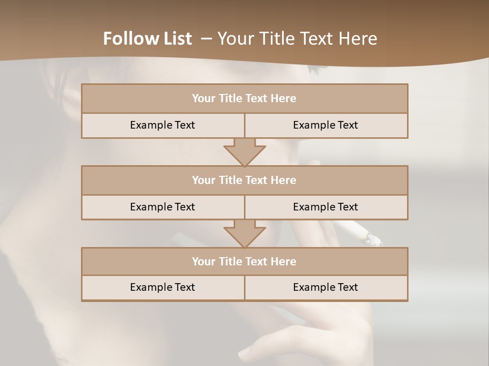 Hand Social Beauty PowerPoint Template