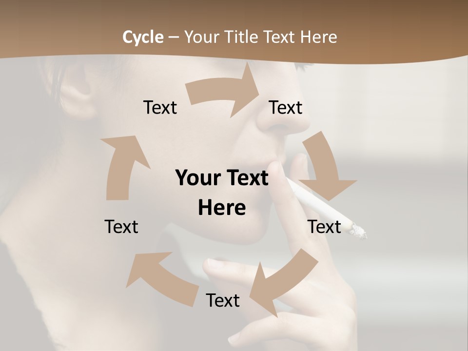 Hand Social Beauty PowerPoint Template