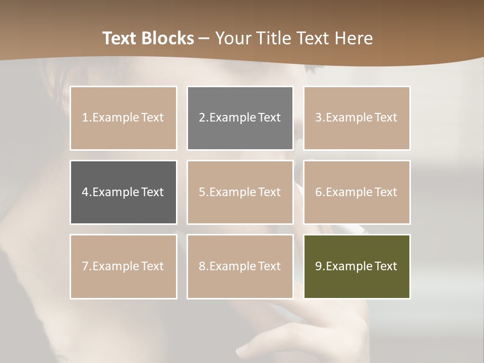 Hand Social Beauty PowerPoint Template