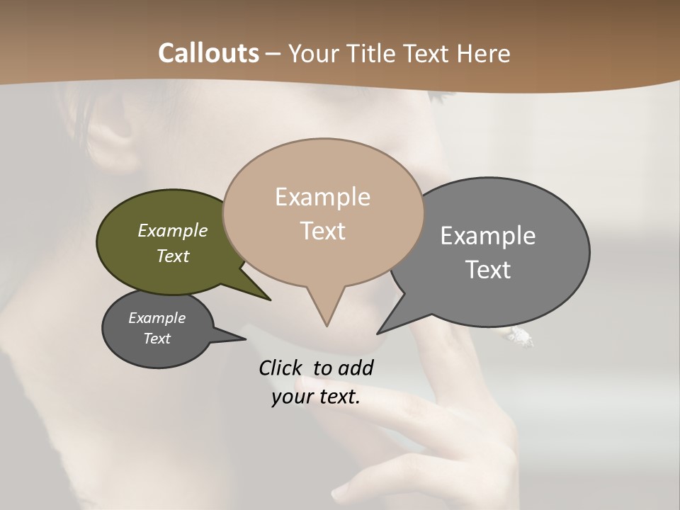 Hand Social Beauty PowerPoint Template